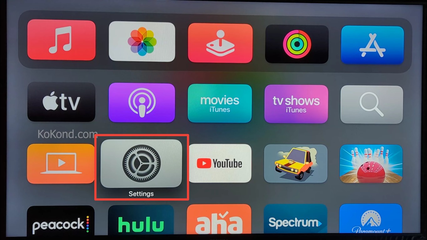 Step 1: Open Settings on Your Apple TV